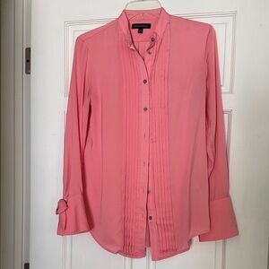 Pink Button-Up Blouse